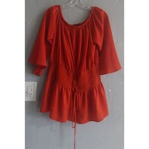 Wishful Tops Blouse Women L, 18 Inch Of Armp To Armp, Polyester, Elastic...